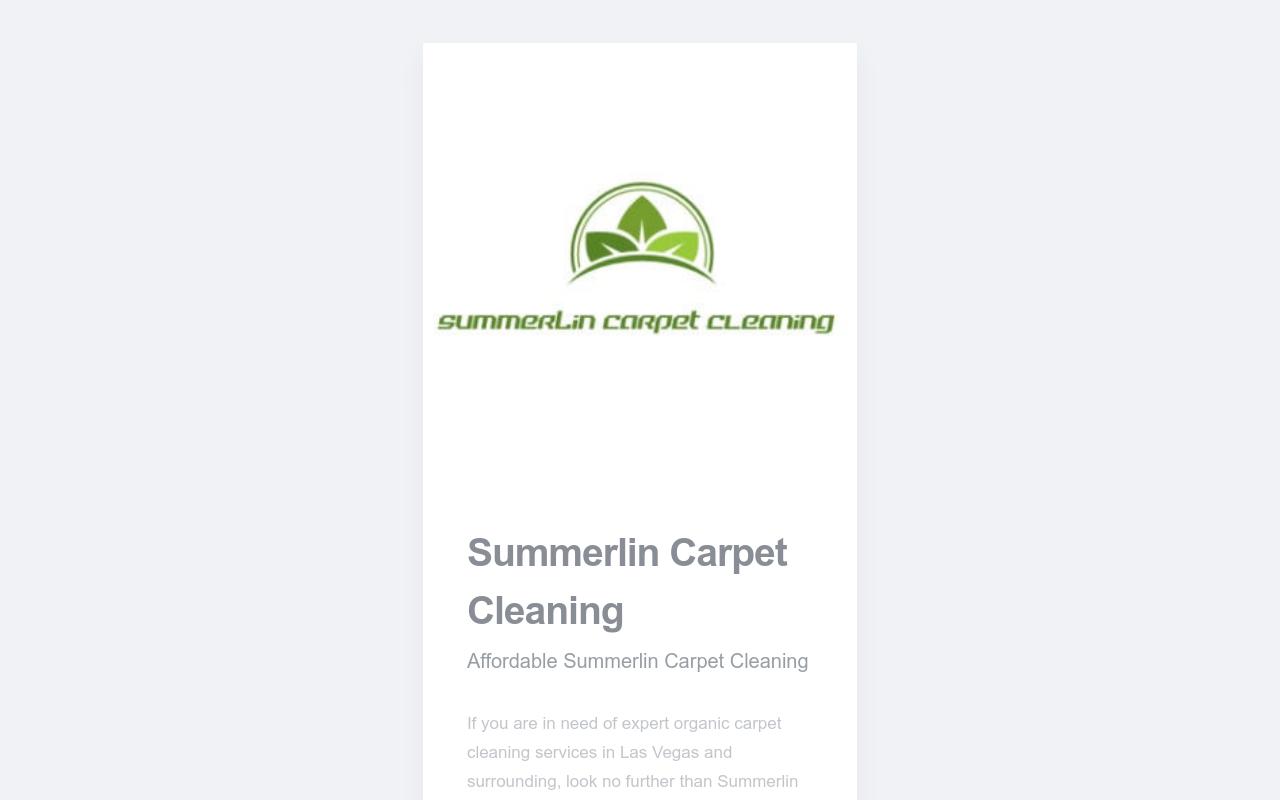 Summerlin Carpet Cleaning